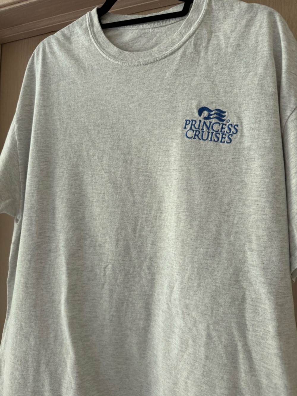 Princess Cruises Light Feather Grey T-Shirt Sea Witch Logo Cruise Souvenir SZ L